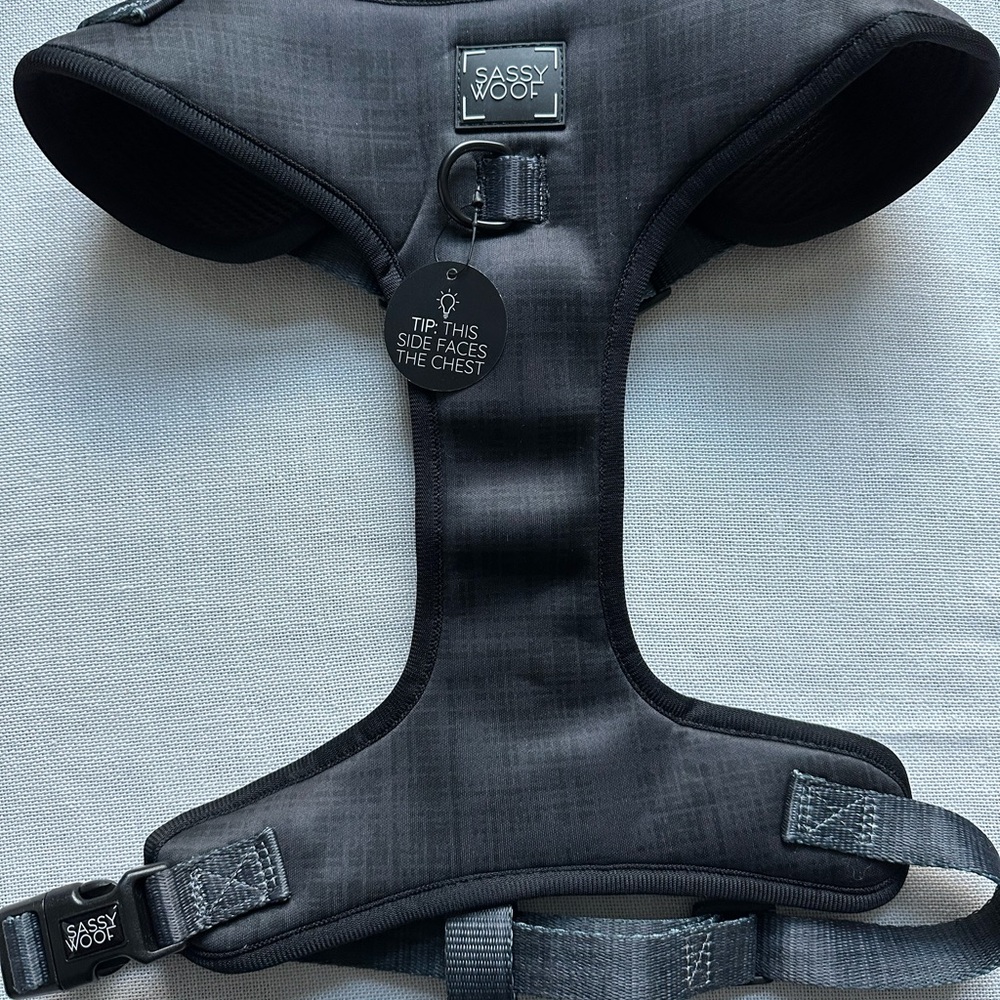 Sassy Woof Black Dog Harness